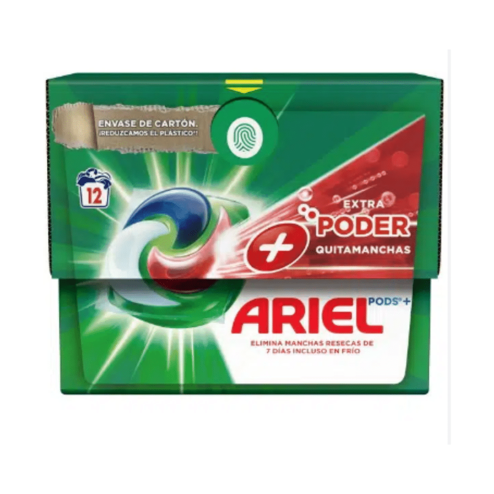 DETERGENTE ARIEL PODS 3 EN 1 – 12uds